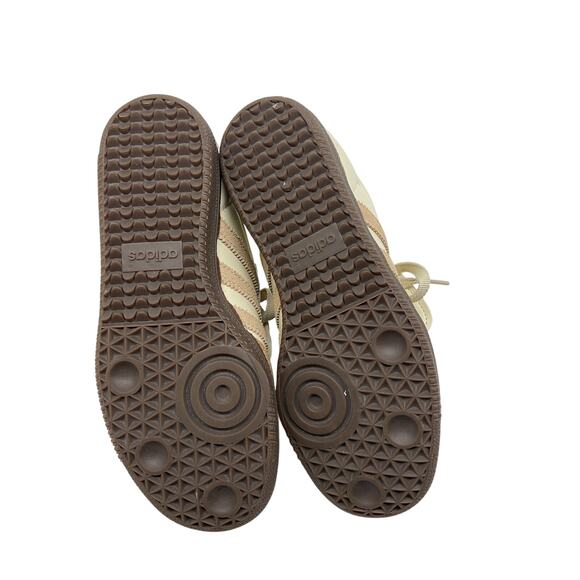 Adidas 'Samba' Cream Rubber Lt Nubuck And Suede-Trimmed Leather Sneakers Size - Picture 4 of 4